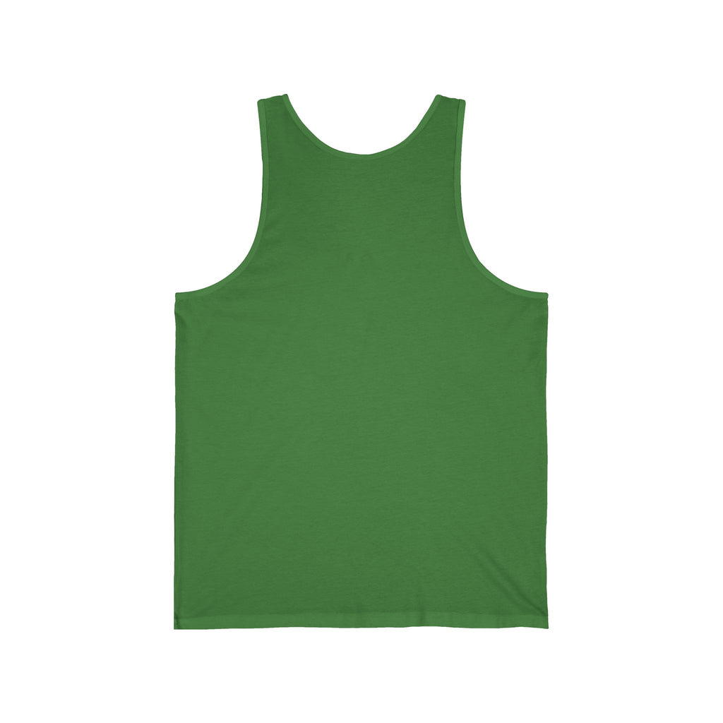 Minimalist Gold Spade Tank Top — Small Left-Chest Card Icon