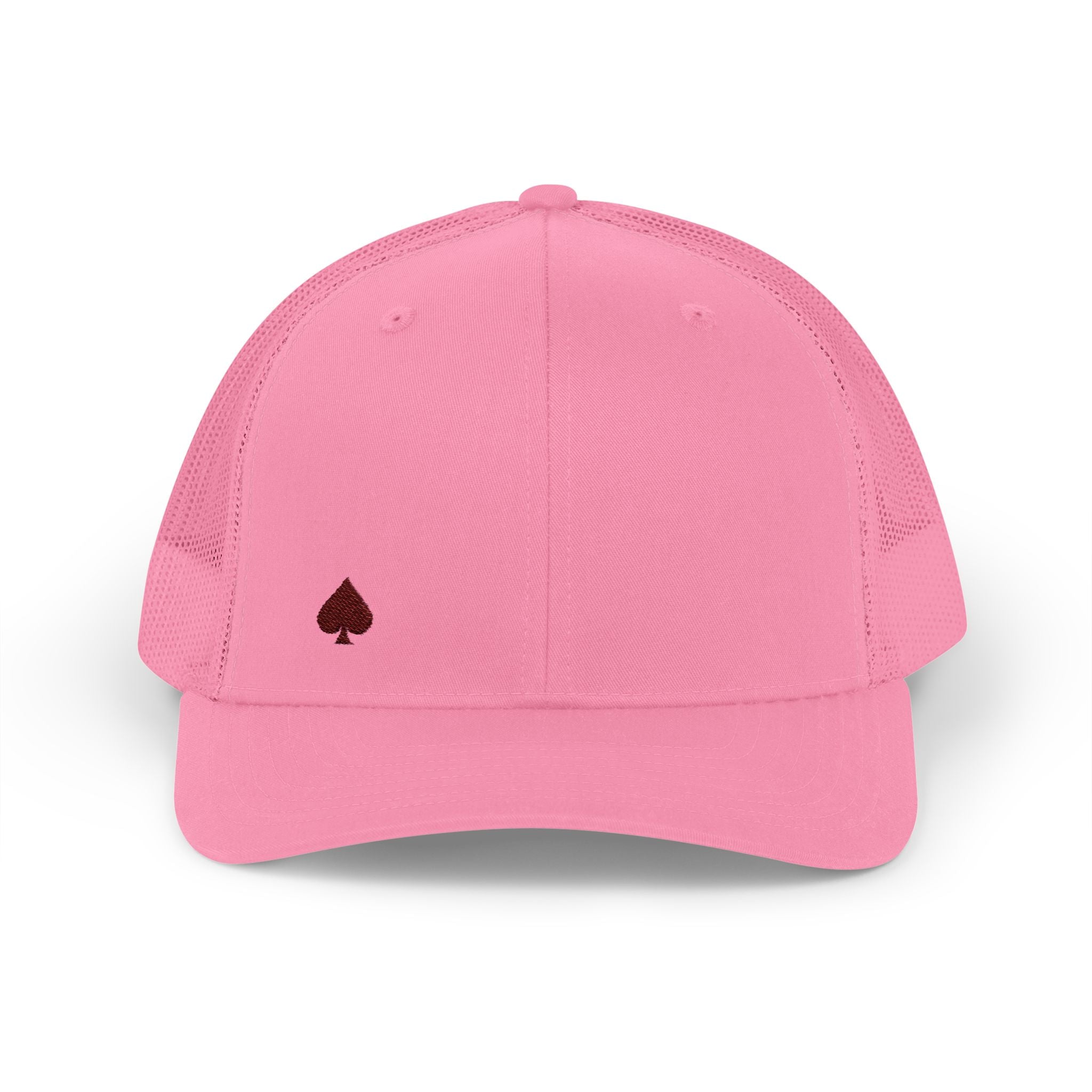 Trucker Cap — Small Red Spade Embroidery Snapback