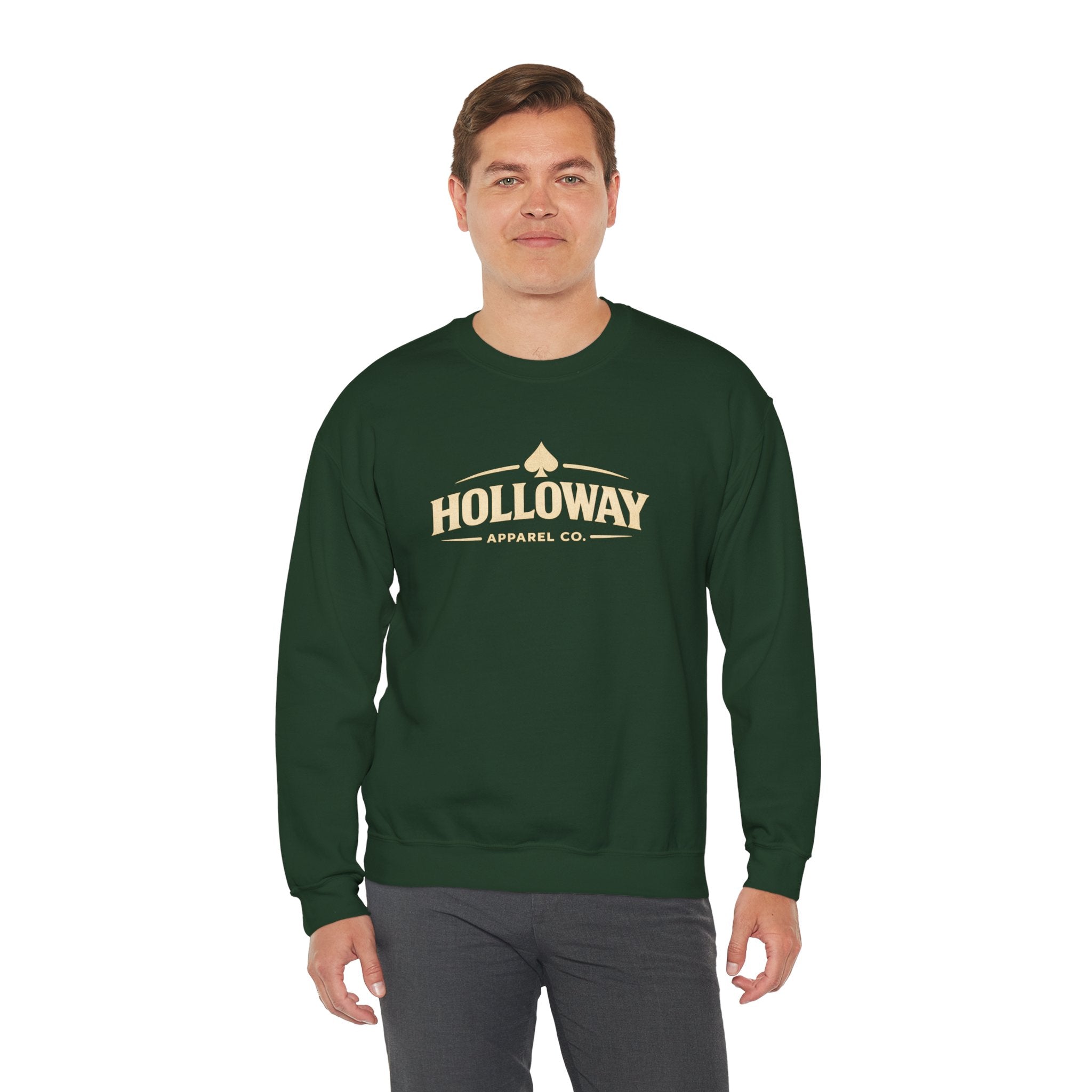 Holloway Apparel Co. Crewneck Sweatshirt — Vintage Spade Logo Pullover