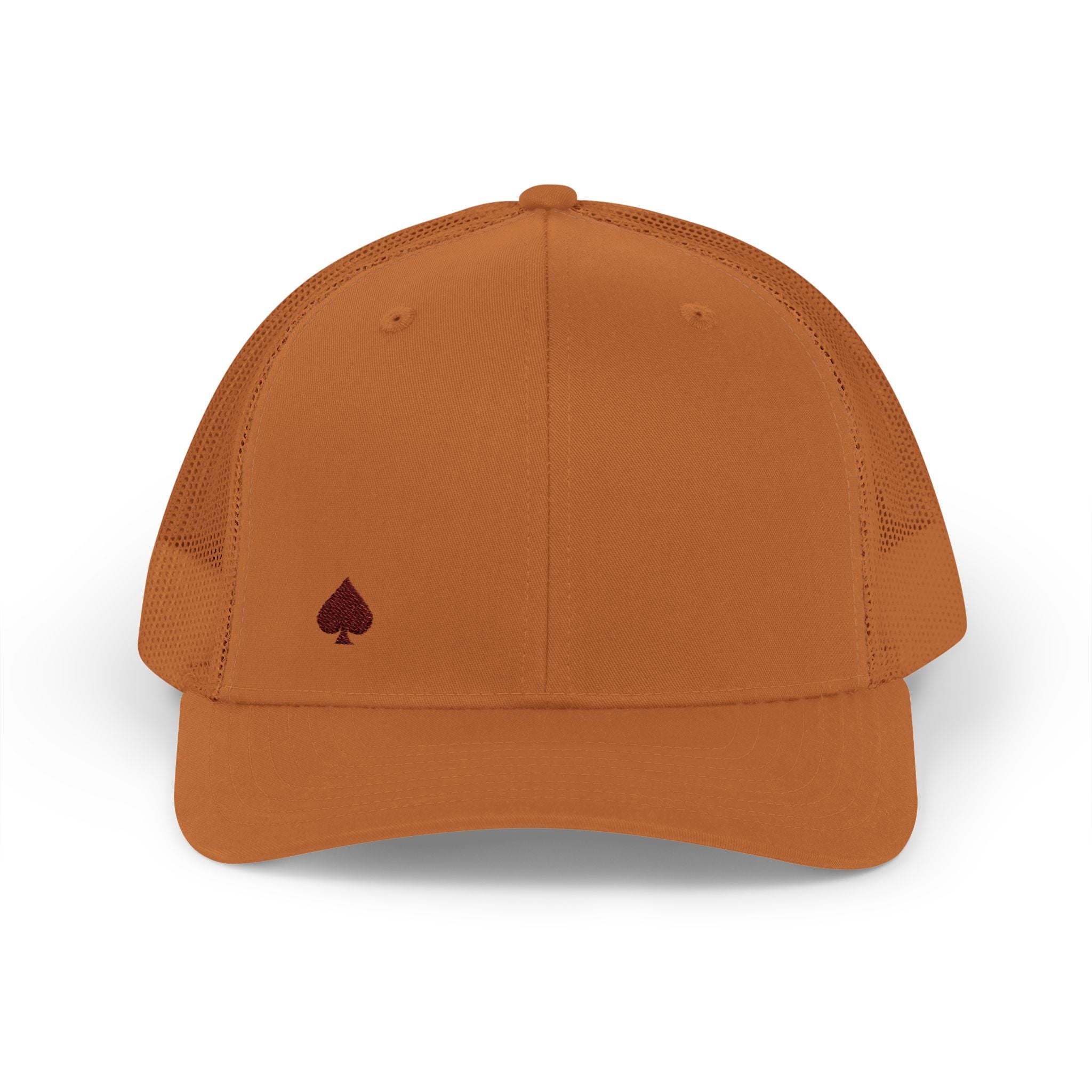 Trucker Cap — Small Red Spade Embroidery Snapback