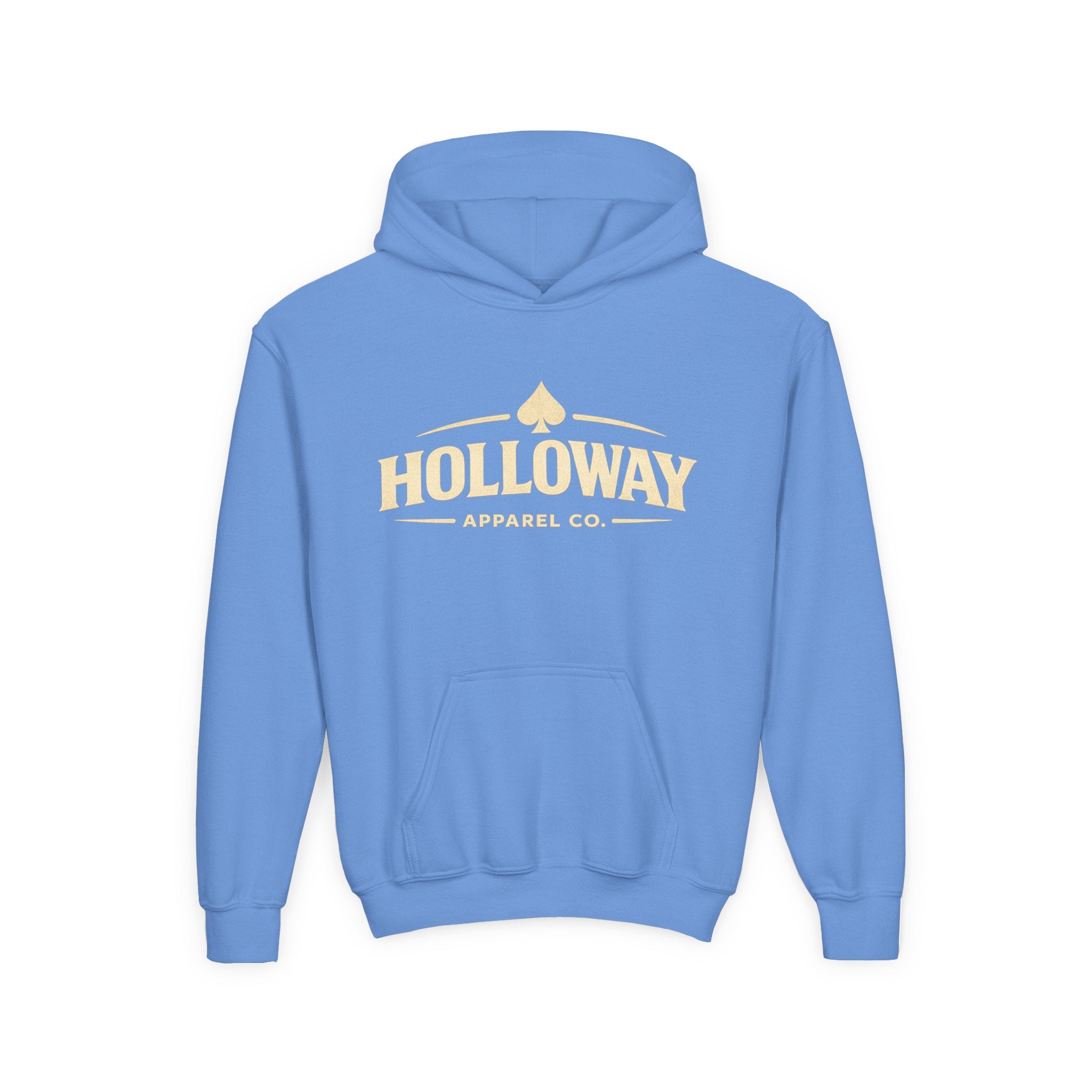 Holloway Youth Hoodie - Spade Logo Cotton Blend Pullover