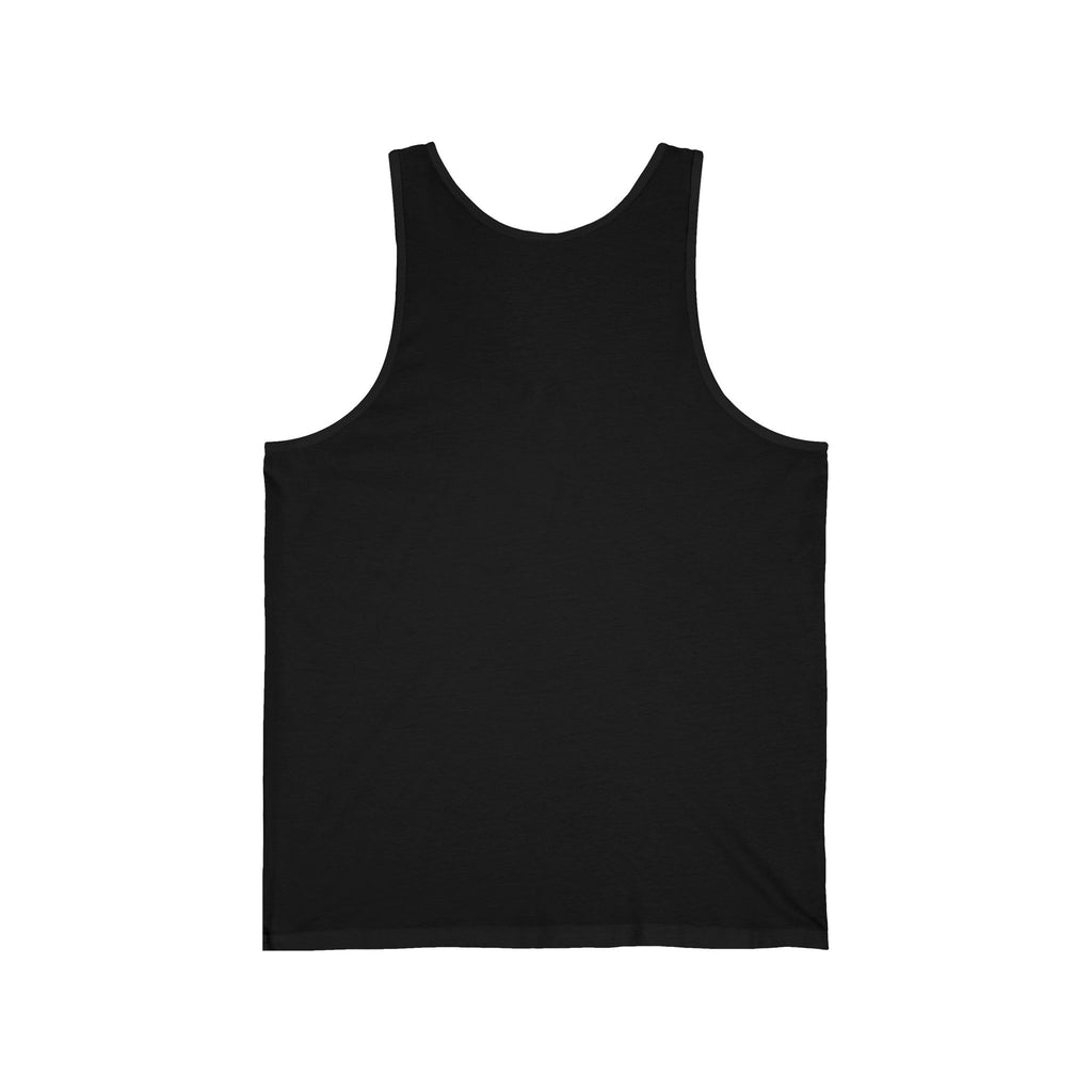 Minimalist Gold Spade Tank Top — Small Left-Chest Card Icon