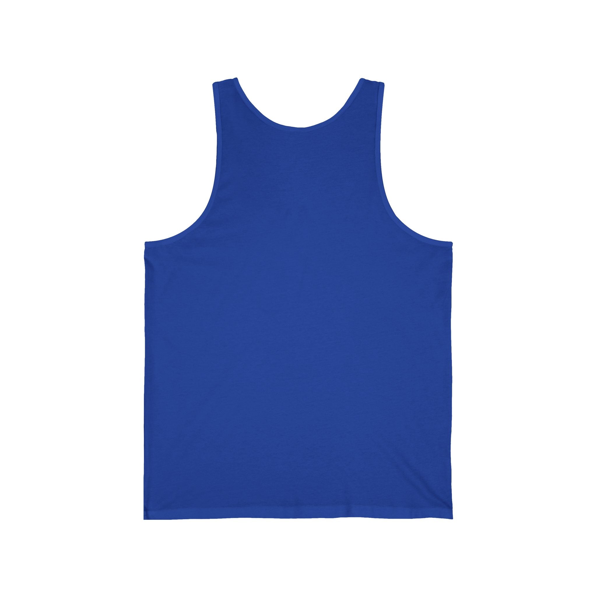 Minimalist Gold Spade Tank Top — Small Left-Chest Card Icon