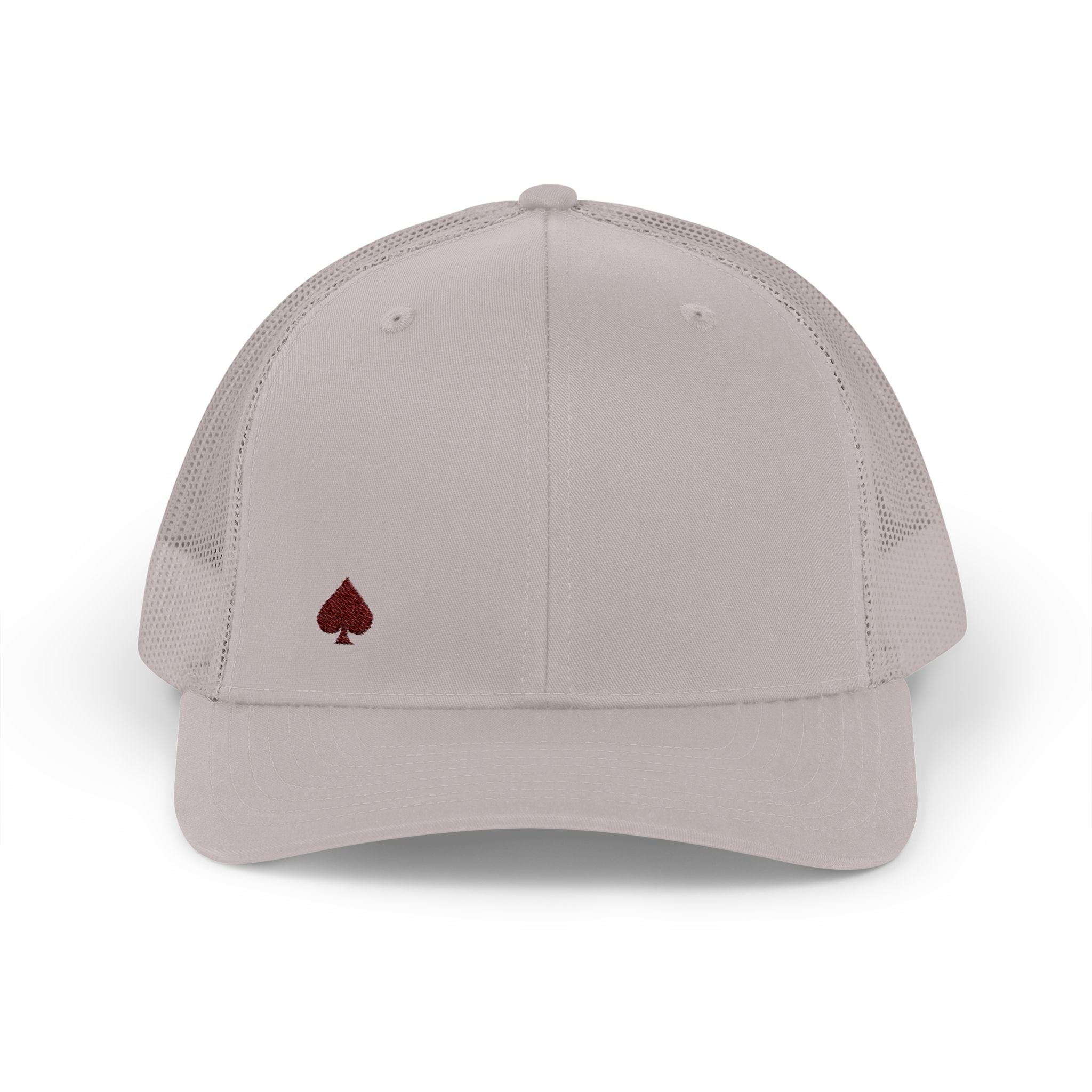 Trucker Cap — Small Red Spade Embroidery Snapback