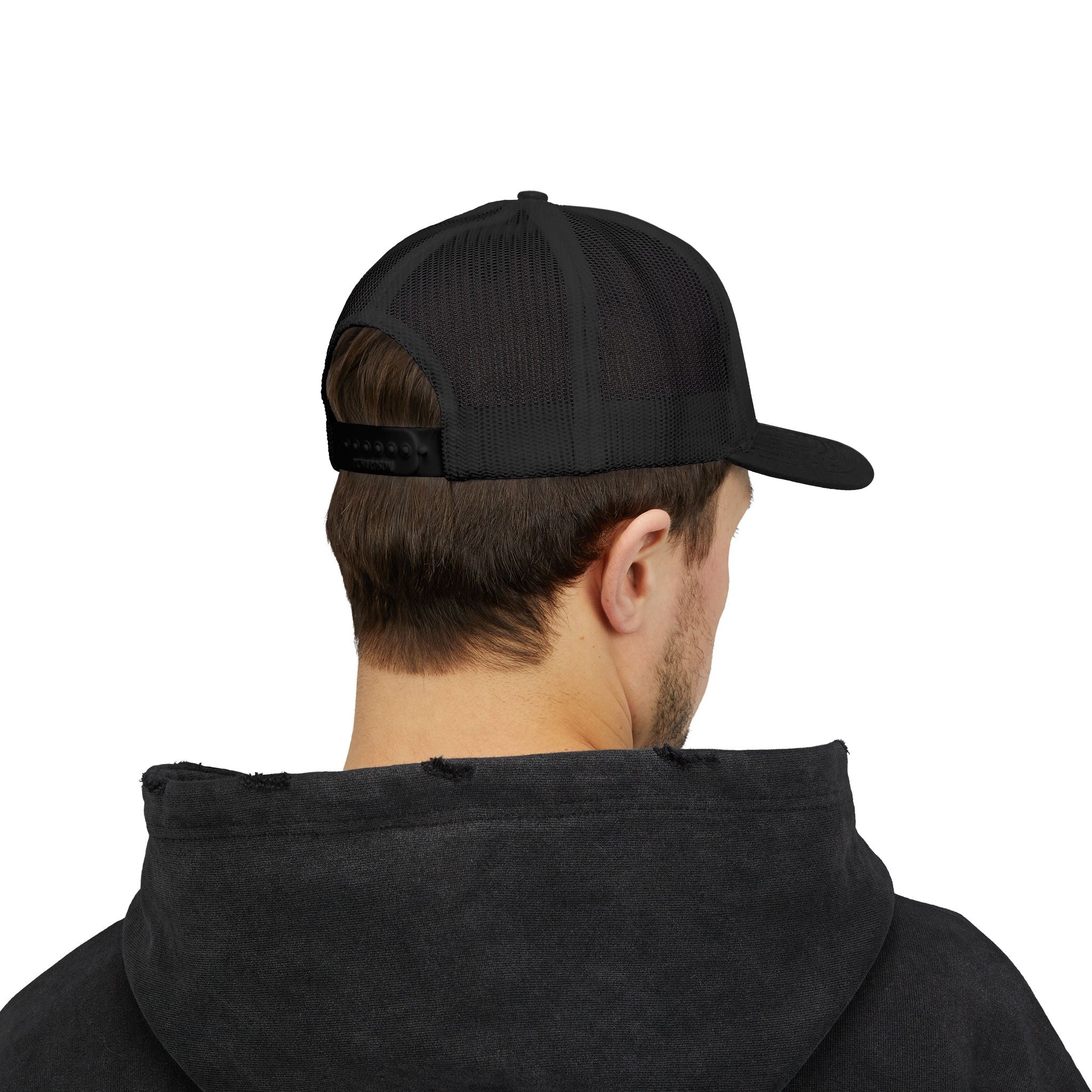 Trucker Cap — Small Red Spade Embroidery Snapback