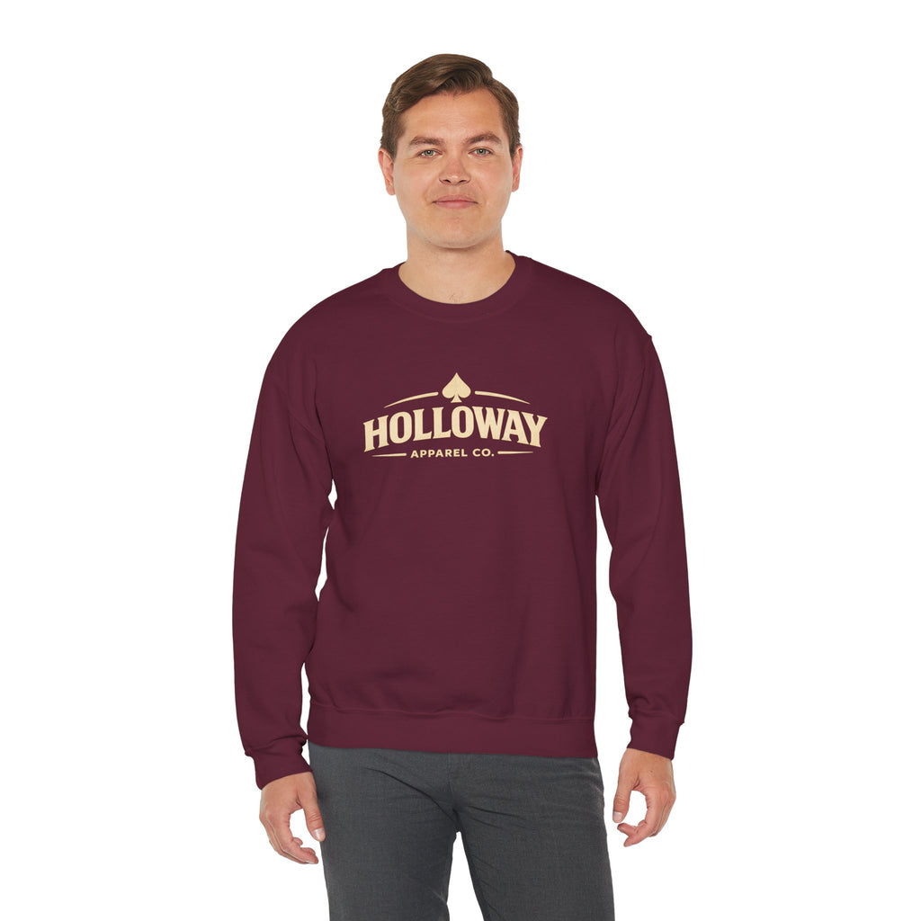 Holloway Apparel Co. Crewneck Sweatshirt — Vintage Spade Logo Pullover