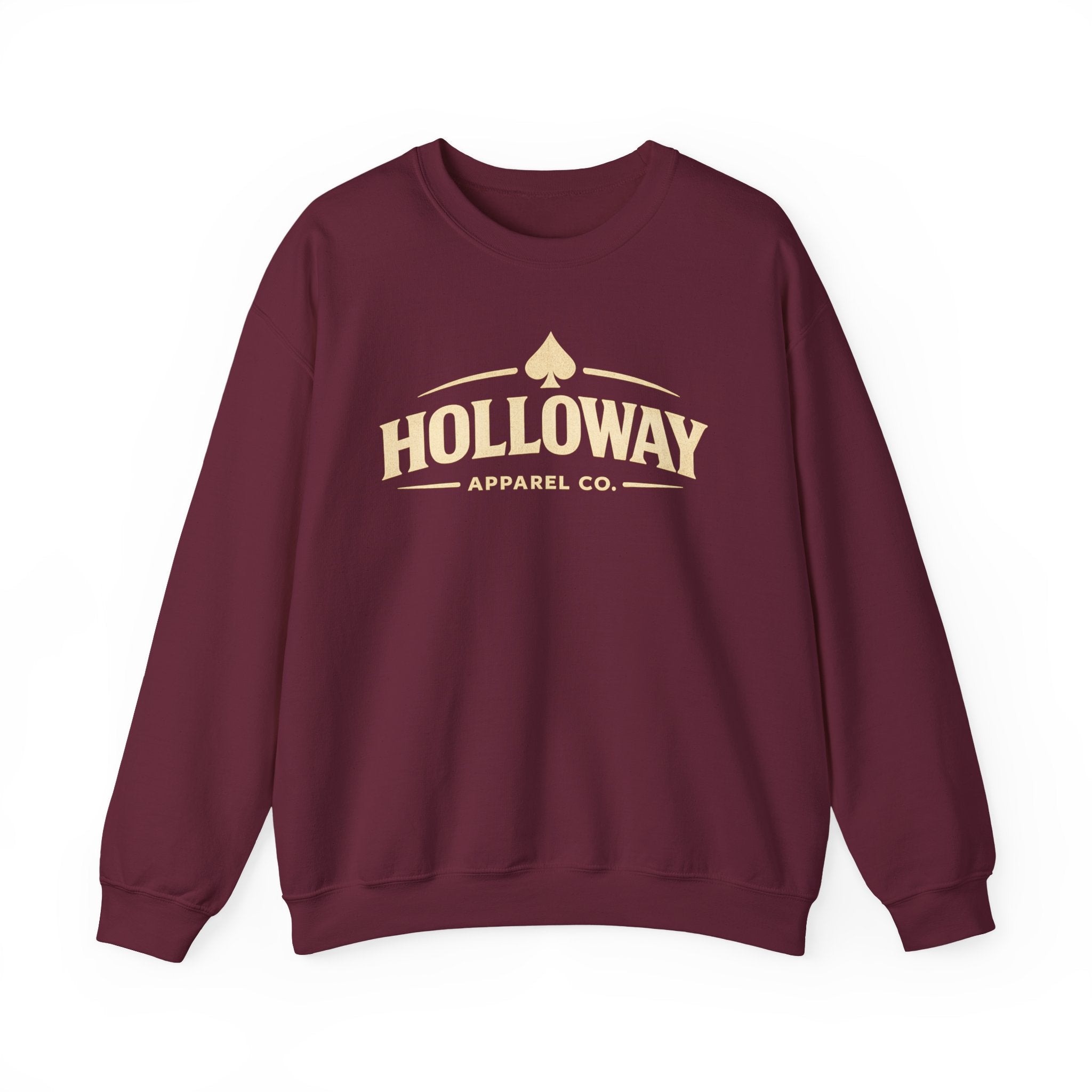 Holloway Apparel Co. Crewneck Sweatshirt — Vintage Spade Logo Pullover