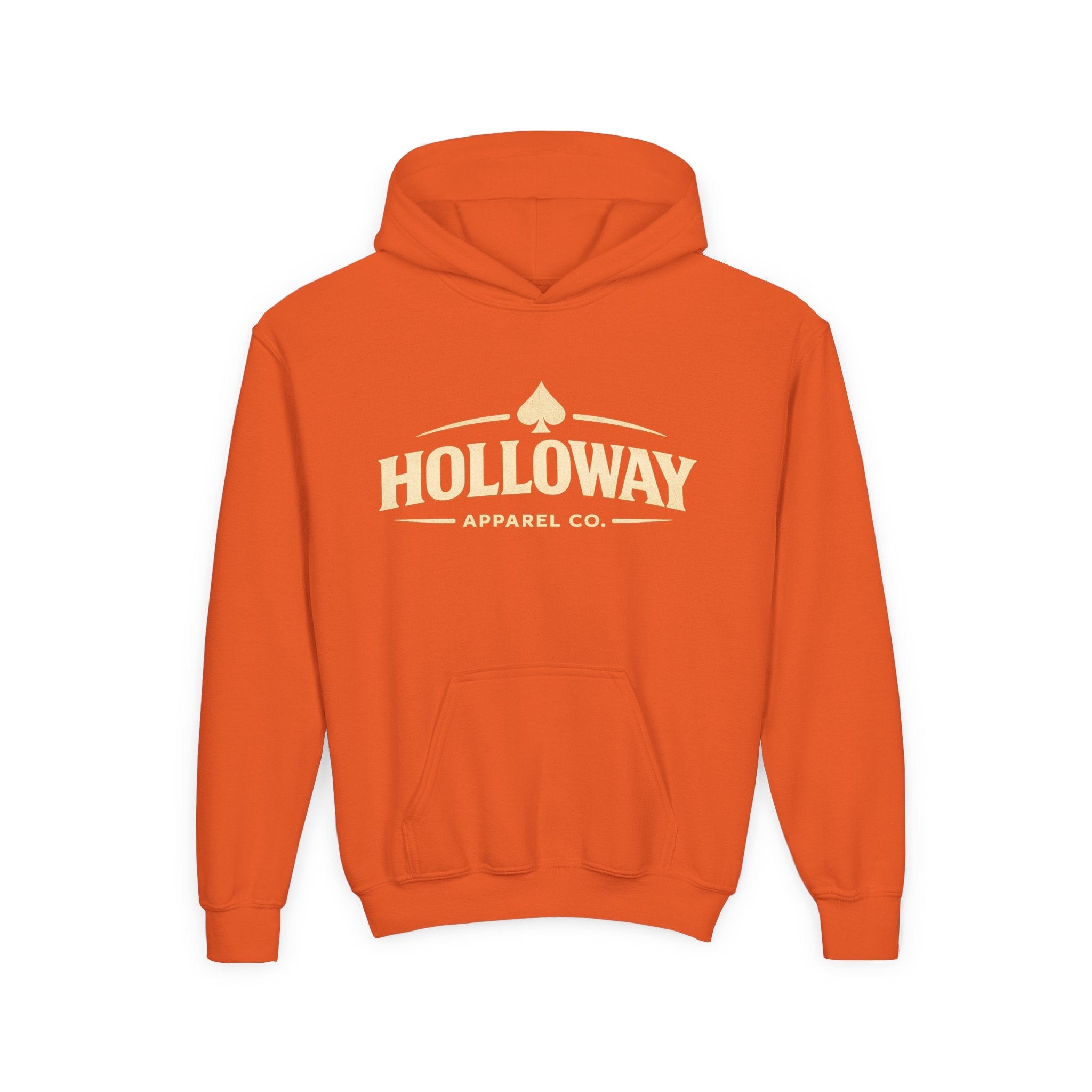 Holloway Youth Hoodie - Spade Logo Cotton Blend Pullover