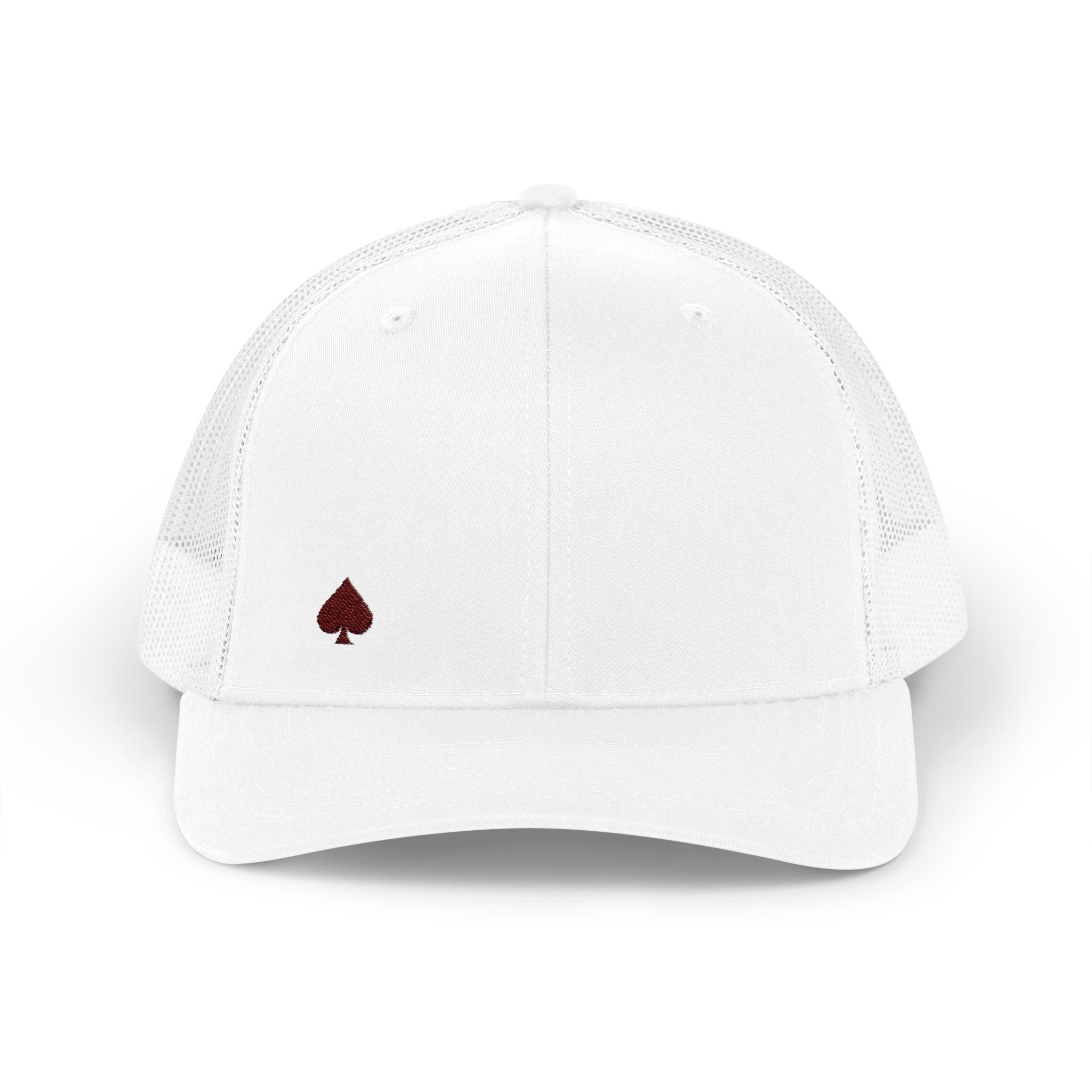 Trucker Cap — Small Red Spade Embroidery Snapback