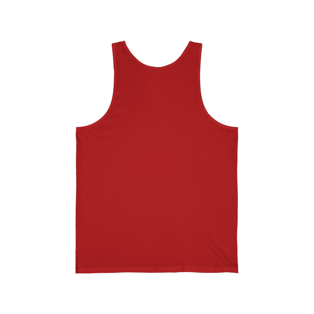 Minimalist Gold Spade Tank Top — Small Left-Chest Card Icon