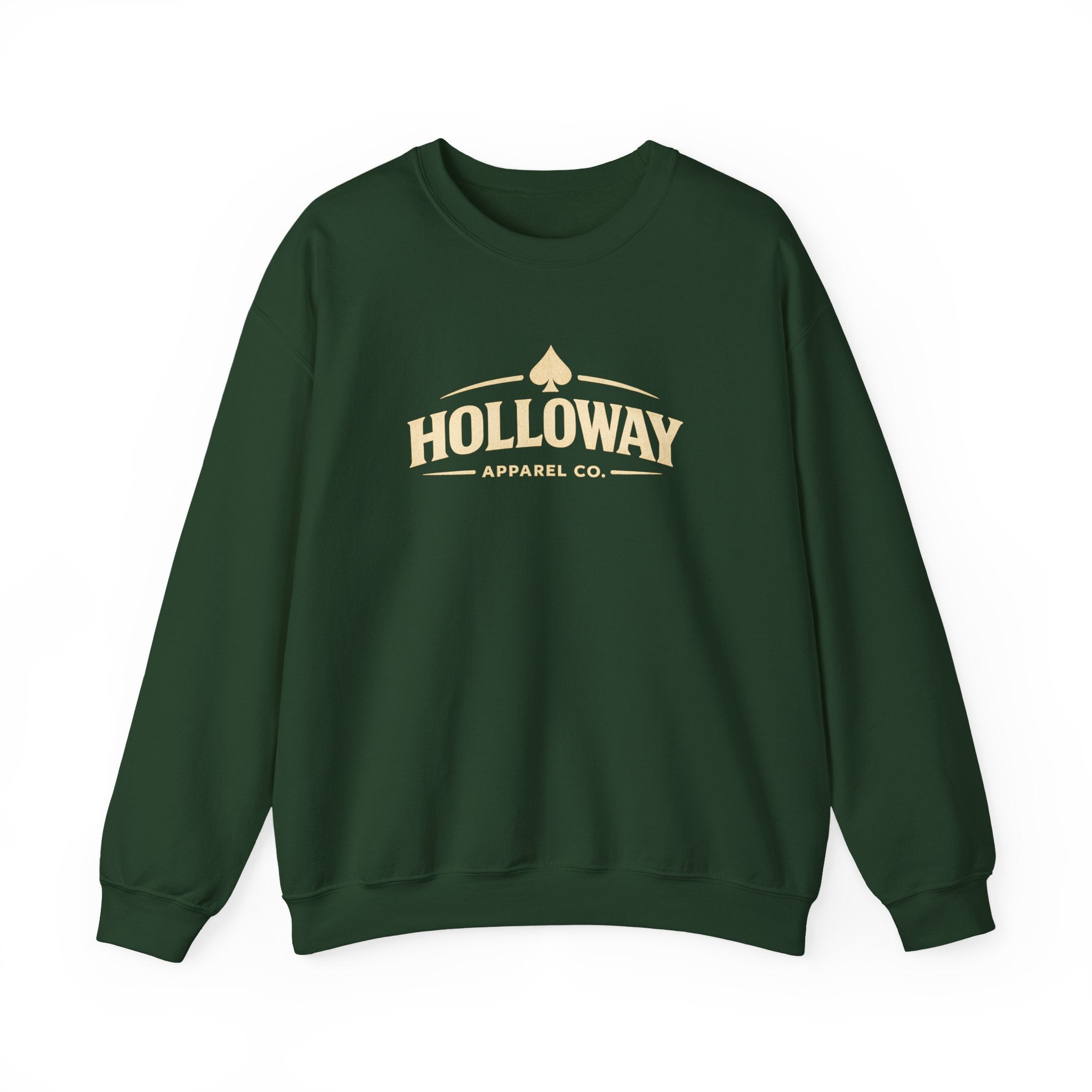 Holloway Apparel Co. Crewneck Sweatshirt — Vintage Spade Logo Pullover
