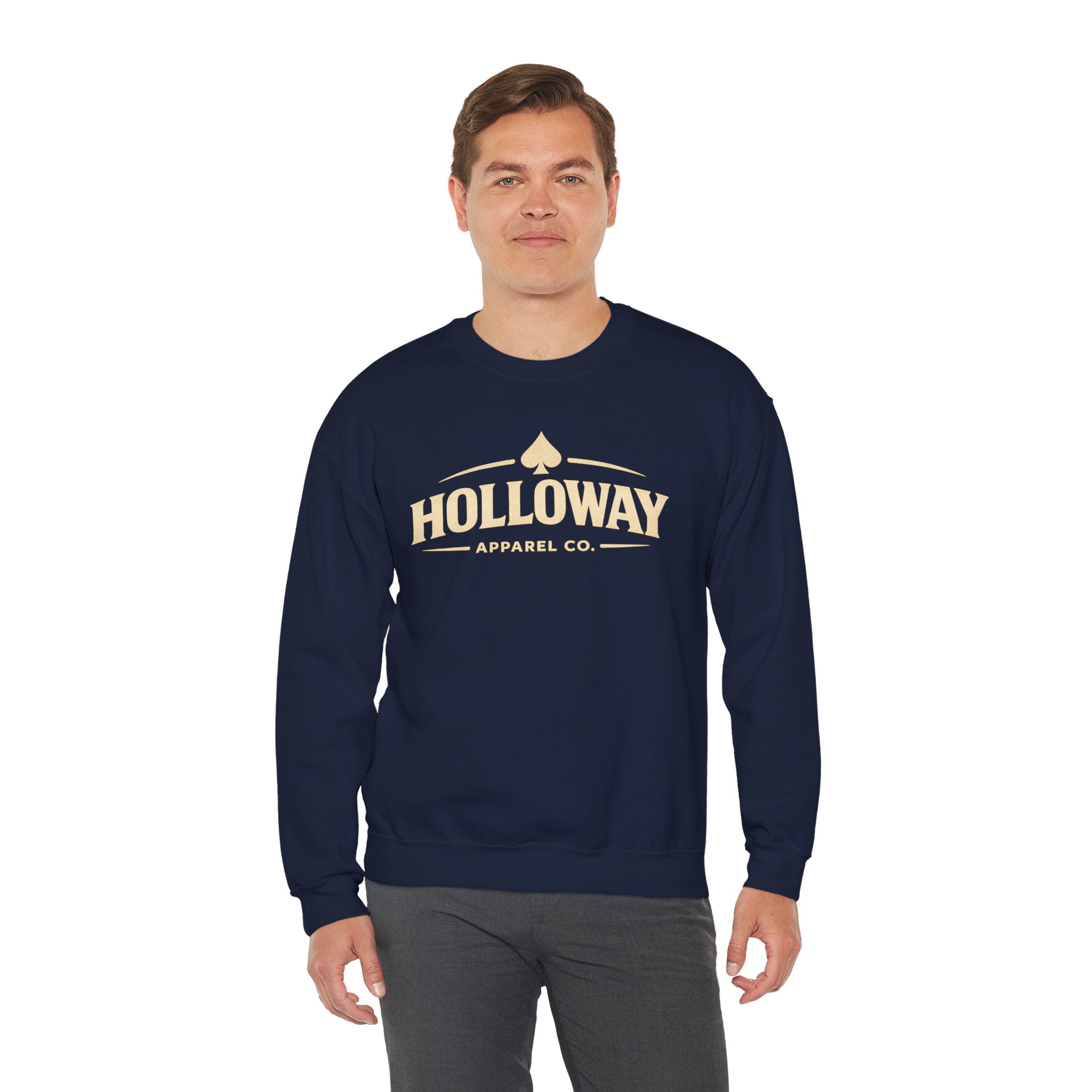 Holloway Apparel Co. Crewneck Sweatshirt — Vintage Spade Logo Pullover
