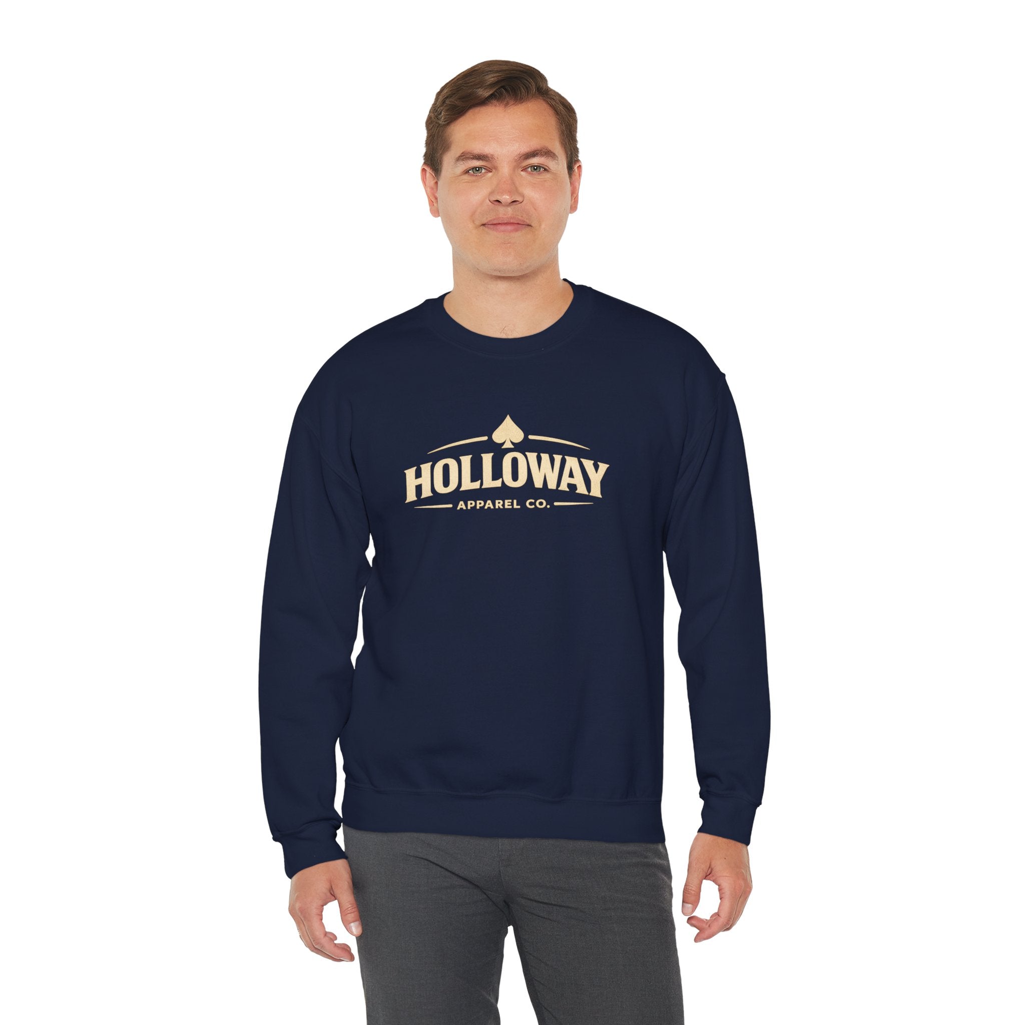 Holloway Apparel Co. Crewneck Sweatshirt — Vintage Spade Logo Pullover